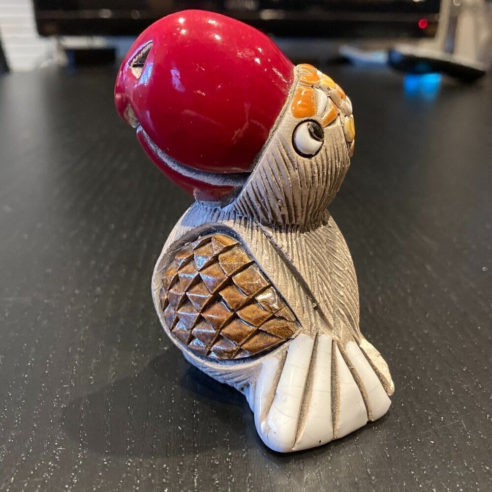 Vintage AR Figurine Artesania Rinconada PARROT Bird PAPAGAYO Retired Uruguay